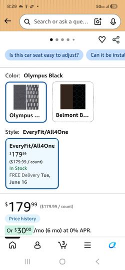 Evenflo EveryFit 3 in 1 Converible Carseat OPEN BOX