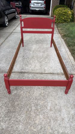 Bed (Single) Frame with bed rails x 2