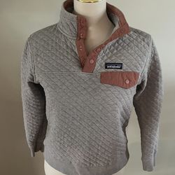 Patagonia Organic Cotton Quilt Snap-T Pullover Sweatshirt - Women's XS