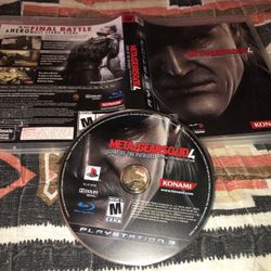 PS3 Game Metal gear solid 4 Guns Of The Patriots Tactical Espionage Action 