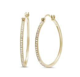 Yellow Gold Plated 25mm Hoop Earrings 💛