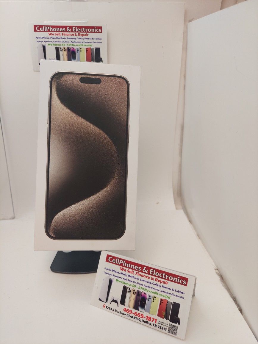Iphone 15 Pro Max 256gb In Excellent Condition Factory Unlocked On Payments With $50 Down.