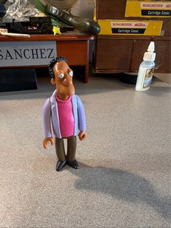 Playmates Toys • Simpsons • WoS • Carl Carson • Interactive Figure • 2002 - 5”
