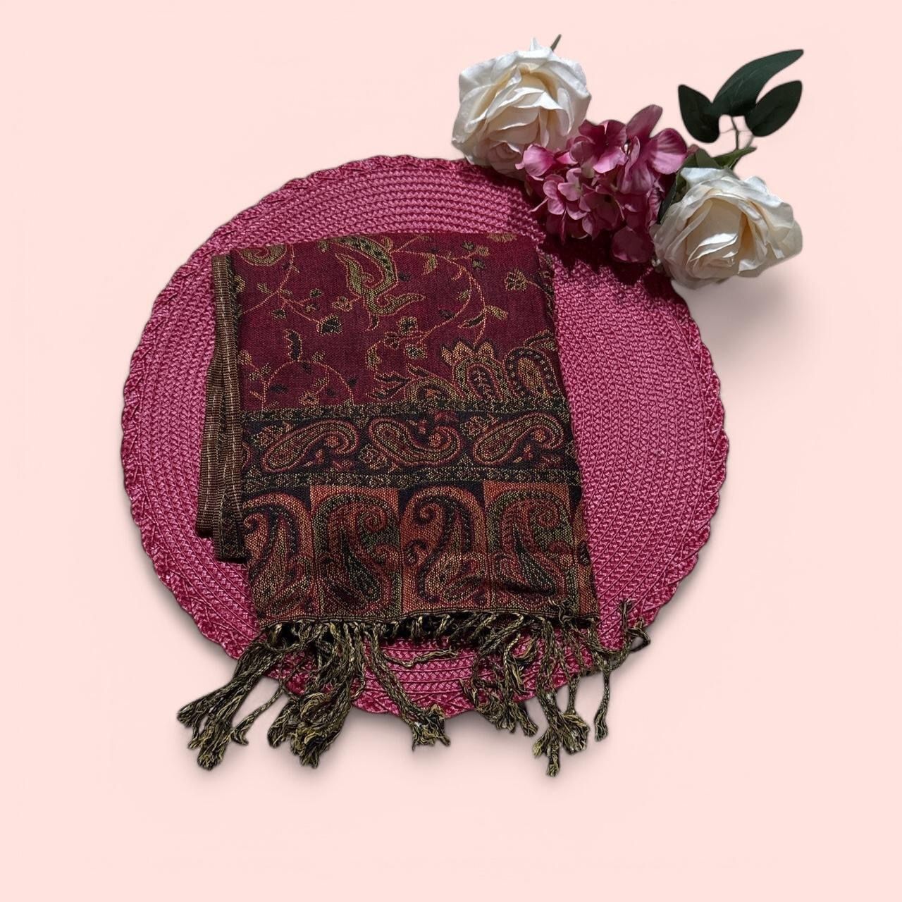 New | Maroon Pashmina Shawl