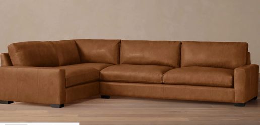 Arhaus Leather Sectional