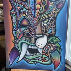 Laura McGowan Boruch Mask Original Painting