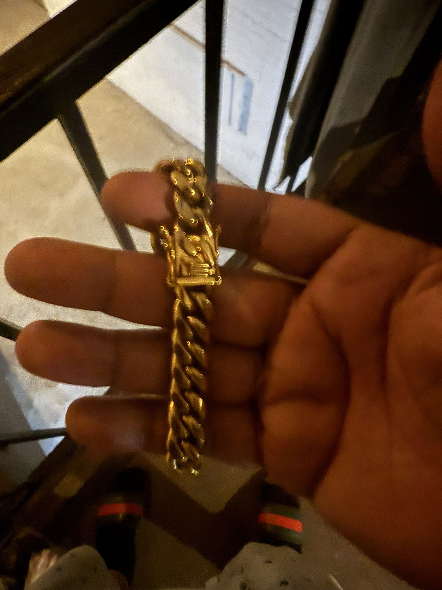 Gold Plated Chain And Braclete
