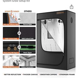 Complete growth set up Spider farmer SF 2000