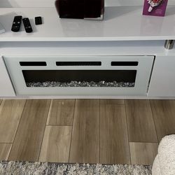 Fire place TV stand