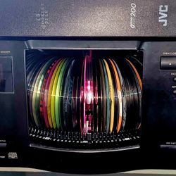 200 CD Jukebox Player with 200 CDs Auto Changer Book Remote Manual JVC XL-MC334