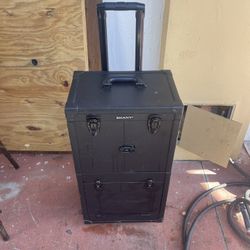 Shany brand professional rolling makeup train case