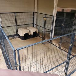 Dog Kennel With Dog Houses