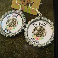 Tee Ball Mom Earrings 