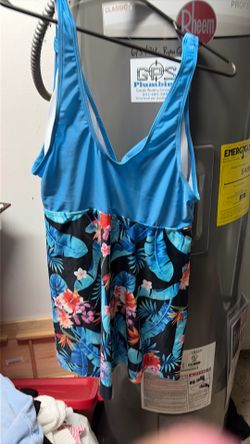 One piece floral, bathing suit