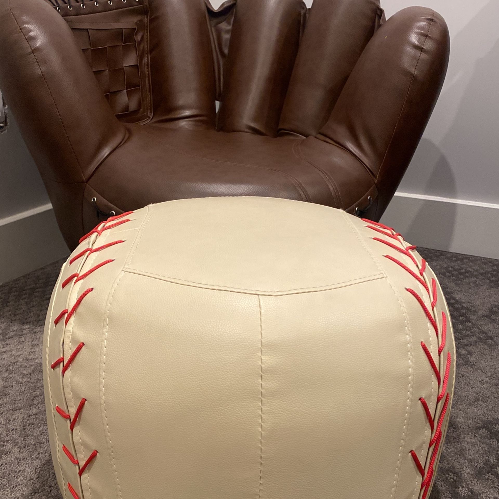 Leather Softball Chair for Sale in Mount Baldy, CA OfferUp