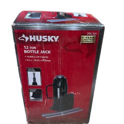 Husky 12-Ton Hydraulic Bottle Jack (24,000 lb) – Heavy Duty