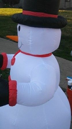 Snowman With Snow