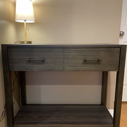 Console table Storage Shelf With Drawer