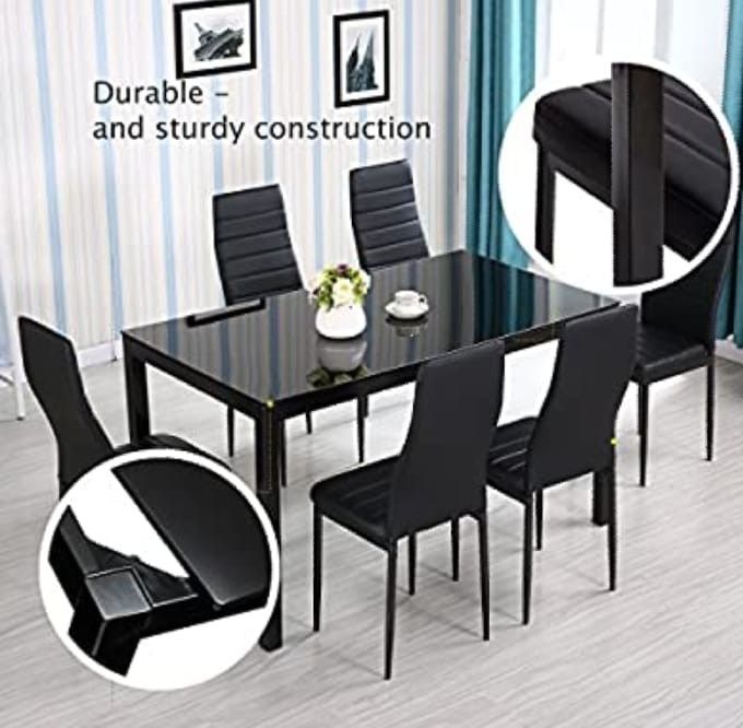 Brand new dining room table with chairs
