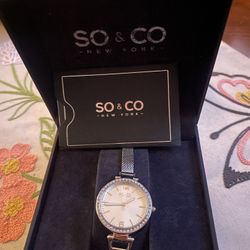 SO&Co NY Stainless Steel Watch