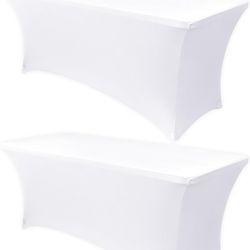 White Spandex Table Cover