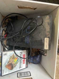 Ps2 with games and controller
