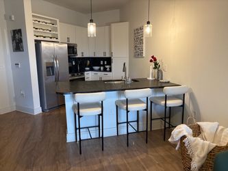 White counter stools