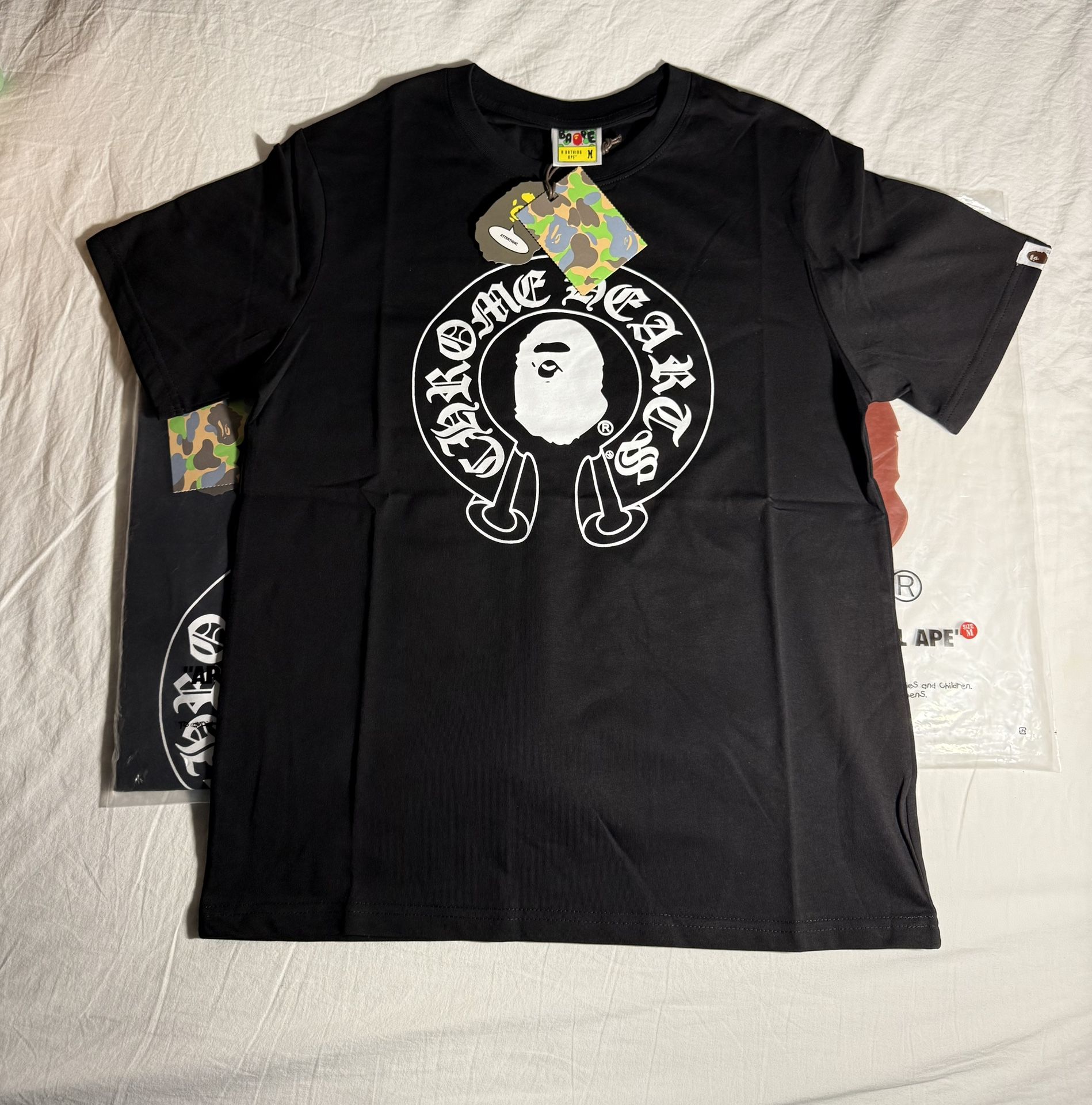 BRAND NEW Bape x Chrome Hearts Tee Shirt Size Medium