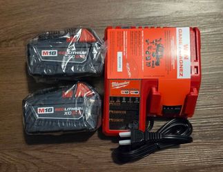 Milwaukee M18 XC5.0 Batteries and M12/M18 Charger