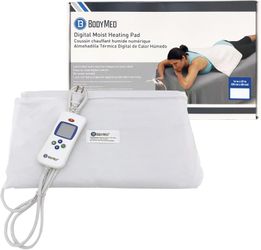 BodyMed Digital Moist Heating Pad + Auto Shut Off Neck and Shoulders, Pain Muscle Relief 14 x 27"