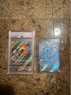 PSA 9 Charizard VSTAR Promo + Shiny Mew Paldean Fates