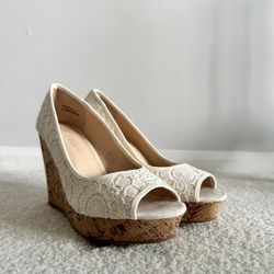 Altar'd State Laced Wedges - Never Worn!