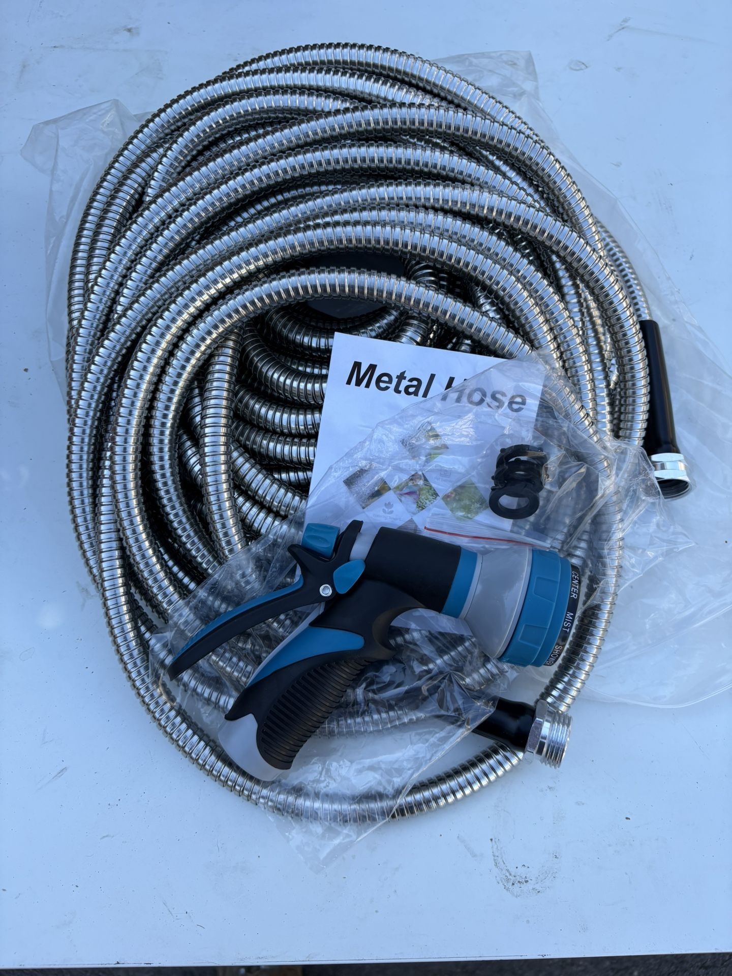50’ Metal Hose $20