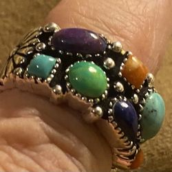 Sterling Silver Gemstone Ring