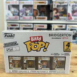 4 BITTY BRIDGERTON FUNKO POPS MULTIPACK 1" Queen Charlotte Simon Penelope Daphne