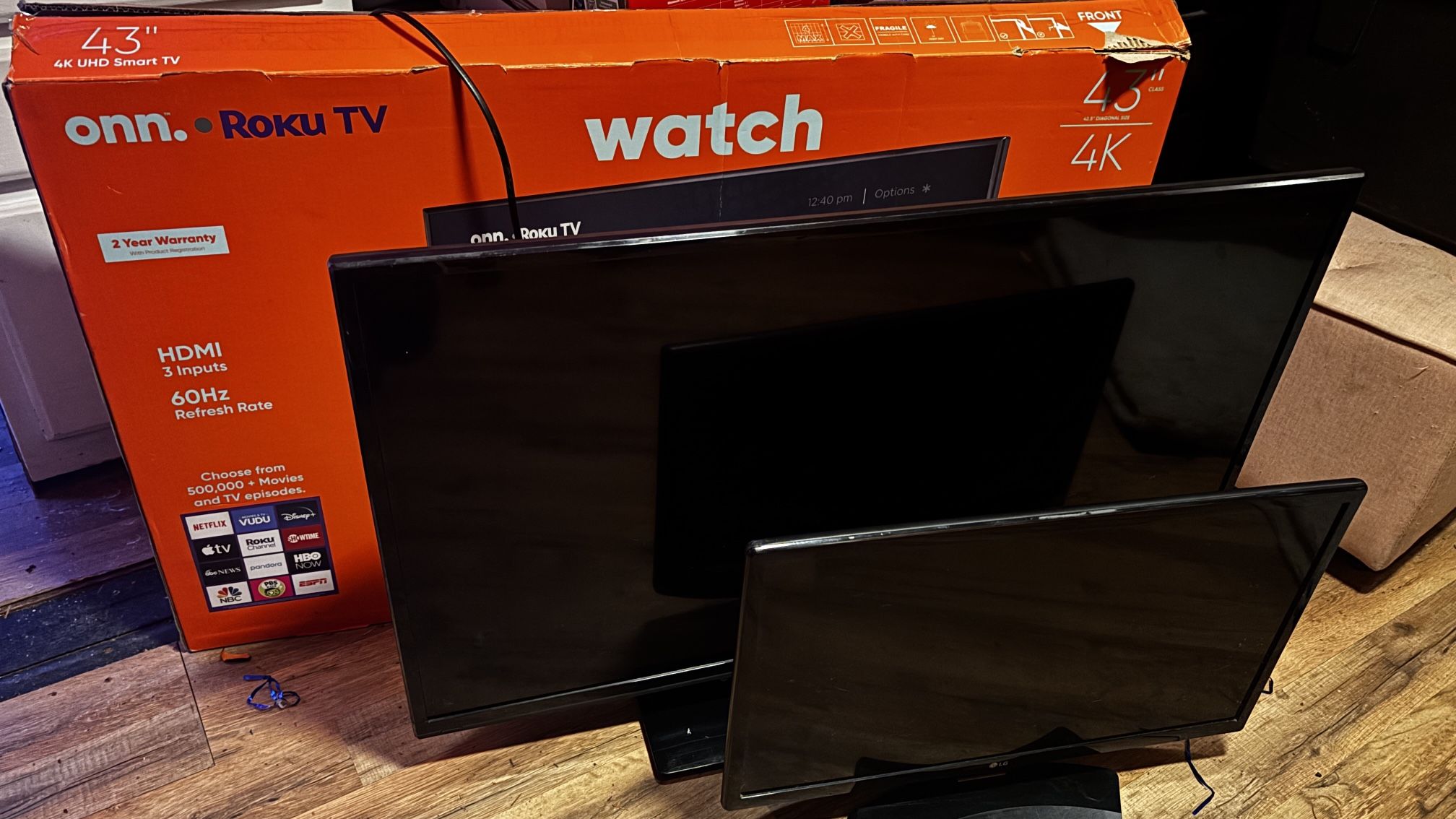 3 TV’s