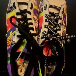 ADIDAS SUPERSTAR SHOES BE TOGETHER US 9 MENS VGC 