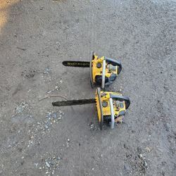 2 Vintage Mcculloch Mac 110 Chainsaws