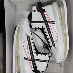 Nike Air Max 720 SATRN White Black University Red High Top Sneakers SIZE 11.5
