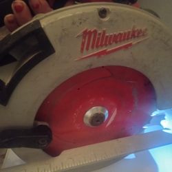 Milwaukee circular Saw And Batteries 