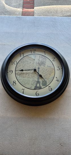 Paris Themed Working Wall Clock 13” By 13”