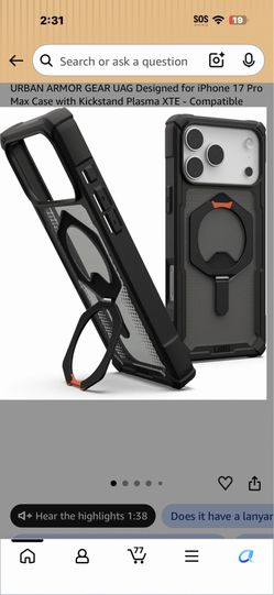 URBAN ARMOR GEAR UAG Designed for iphone 17 Pro Max Care