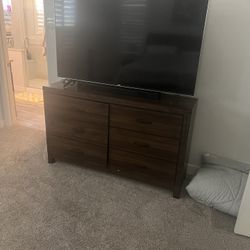 Pottery Barn Tv Unit With Glass Doors And Shelves 