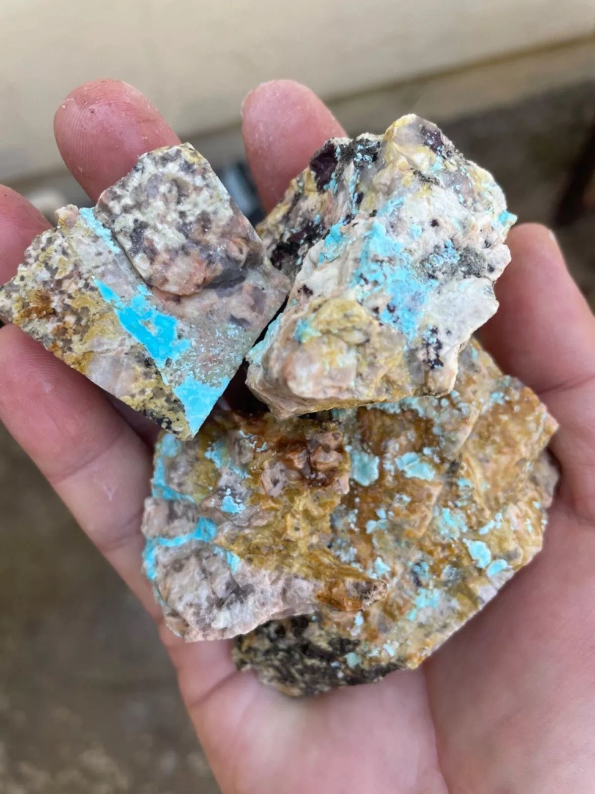 Turquoise Rough Minerals