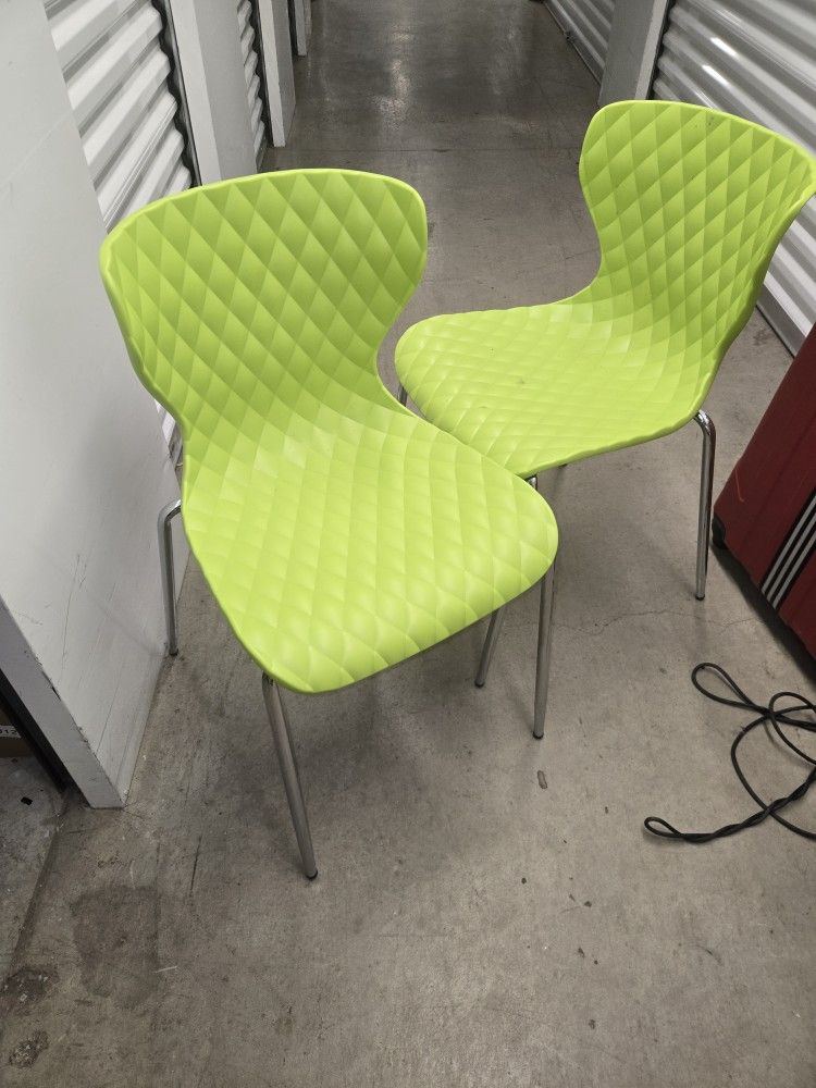 Chairs And Mini Fridge