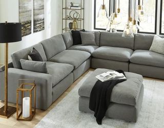 Elyza 5-Piece Sectional with Ottoman