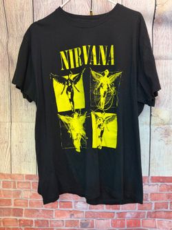 Nirvana Black Graphic T-Shirt, XL