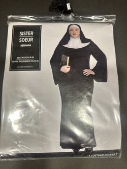 Sister /hermana Religiosa Costume Xxl 18-20