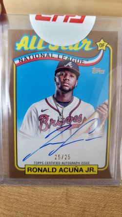 2024 Topps ATL Braves Ronald Acuna Auto 25/25