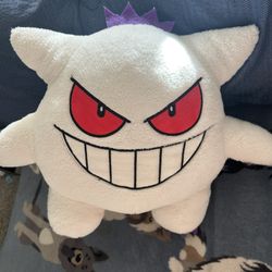 White GENGAR Pokemon Plushie 